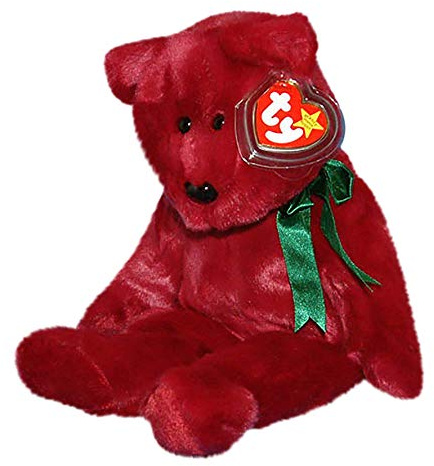 TY Beanie Buddy Teddt Cranberry