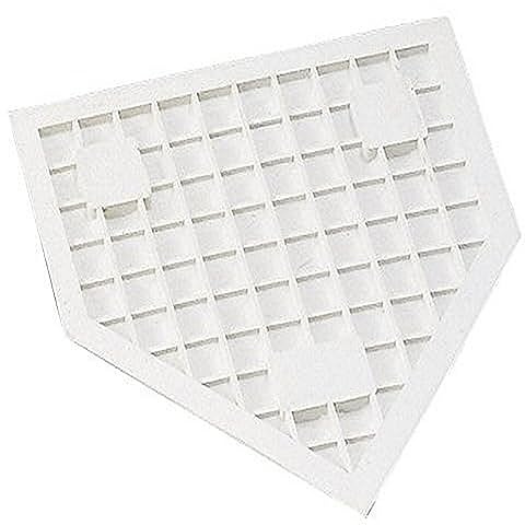 Champion Sports-96 Heavy-Duty Rubber Home Plate, White 16 x 17 x 1