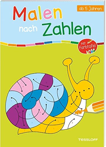 Malen nach Zahlen. Ab 5 Jahren: Mit ausklappbarer Farbtafel