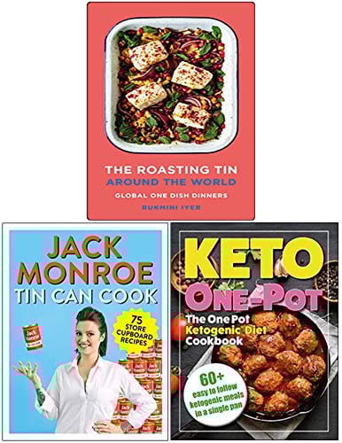 The Roasting Tin Around the World, Tin Can Cook, The One Pot Ketogenic Diet Cookbook 3 Books Collection Set