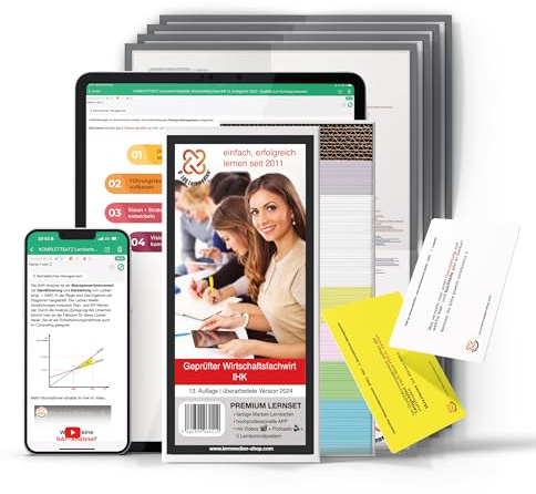 Geprüfter Wirtschaftsfachwirt IHK Lernkarten + 3 Poster + App + Box Stand: Februar 2023