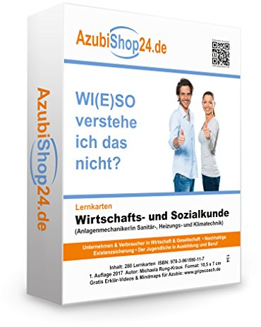 Lernkarten Wirtschafts- und Sozialkunde Anlagenmechaniker SHK: Prüfungsvorbereitung auf die Abschlussprüfung