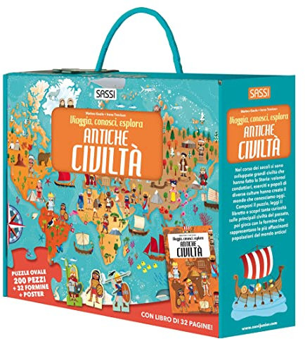 Antiche civiltà. Viaggia, conosci, esplora. Ediz. a colori. Con 32 formine. Con puzzle ovale. Con Poster (Science)