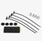 Yzki Kit de Montage Universel pour Ventilateur de Voiture électrique de Refroidissement, Accessoires de Fixation pour la Plupart des Ventilateurs de radiateur, Noir, Taille Unique