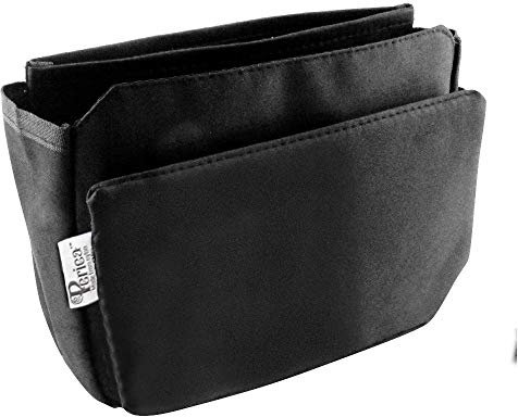 Periea 'Tegan' Handtaschen-Organizer-Einsatz - Ideal für kleine Handtaschen - 9 Taschen (Schwarz)