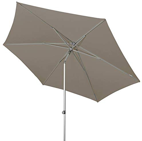 Doppler Sonnenschirm 'ACT Push UP', Ø 310 cm, Hellgrau