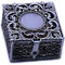 Gwxevce Rosenkranz Perle Box Halskette Metall Christlich Katholisch Religiöser Schmuck Fall Lagerung Alte Dose