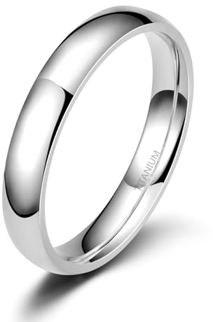 Zakk Ring Damen Herren 2mm 4mm 6mm Titan Poliert Schmal Ringe Verlobungsringe Ehering Hochzeitsringe (Silber-4mm, 66 (21.0))