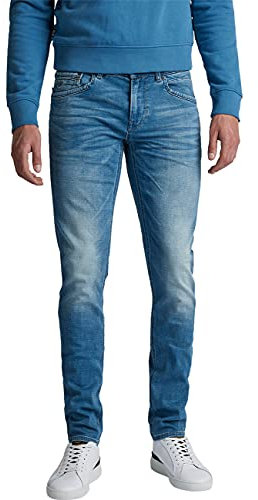 PME Legend Herren Slim Fit Jeans Tailwheel Soft mid Blue blau - 40/32
