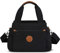 DORRISO Sac a Main Femme Sac en Bandouliere Femme - Léger Multi Rangement Grande Capacité Toile Imperméable pour Ete Cours Japonais École Voyage Loisirs Noir A