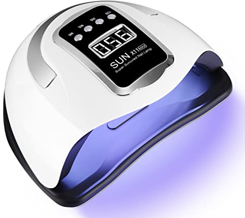 Zawaer LED UV Lampe für Nägel, 280W 66pcs Lampenperlen Professioneller Nageltrockner für Gelnägel, Schnell Trocknen Nagellampe mit 4 Timern LCD Display und Auto-Sensor, für Haus und Salon Maniküre