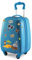 Hauptstadtkoffer - for Kids - Kindergepäck + Reflektierende Aufkleber Piraten, Kinderkoffer, Hartschalenkoffer, Reise Trolley für Kinder, Handgepäck, 24 Liter, Cyanblau