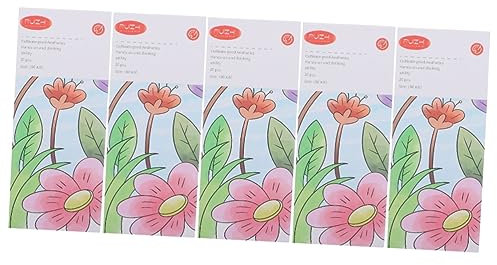 COHEALI Kinder 5 Sets Wassermalbuch-Lesezeichen Für Große Mengen Malzubehör Für Erwachsene Aquarellpapier Prinzessinnen-Künstlerzubehör Aquarellbuch Gouache Malbuch Für Kinder