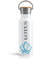 OWLBOOK Lotus blau Classic Trinkflasche Yoga Edelstahl Wasserflasche für Frauen Yoga Zubehör Damen - Thermosflasche 600ml nachhaltige Sportflasche auslaufsicher schadstofffrei BPA frei