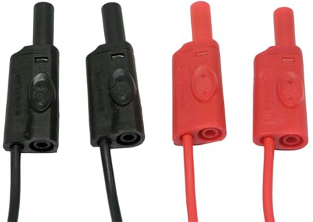 Chauvin Arnoux Messleitungs-Set 4mm Sicherheits-Prise mâle 2m Rot, Noir 1 Set