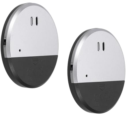 PATIKIL Door Window Alarm, 3 Pack 125dB Vibration Alarm Sensor Door Window Security Open Alarms, Black Silver Tone