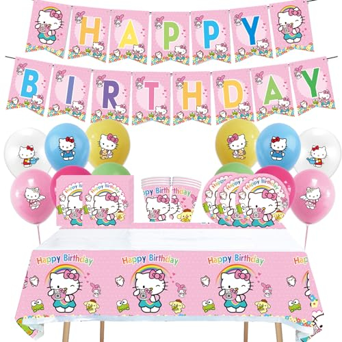 Addobbi per Feste di Compleanno Palloncini Compleanno Festone di Buon Compleanno Stoviglie per Feste di Compleanno Compleanno Stoviglie Forniture
