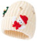 AstarFavor Weihnachten Strickmütze,Weihnachtsmützen Unisex Wintermütze Erwachsene,Weihnachtsmützen für Männer Frauen Weihnachtsfeier (Beige)