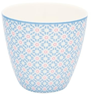 GreenGate Latte Cup Suzette Pale Blue Blau mit Blumen Muster Kaffeebecher 300 ml