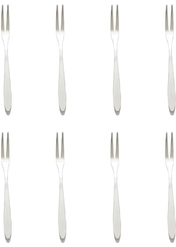 8 Pieces Pickle Forks, 5 Inches Handle Olive Fork, Stainless Steel Cocktail Forks, Pickle Grabber, Pickle Picker, 2 Prong Dessert Forks, Fruit Fork