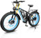 E Bike Fully mit Doppelmotoren, 48V 23Ah E-Bike Elektrofahrräder, MTB Fatbike mit 26×4,0 Dicken Reifen, Ebike, Elektro Fahrrad Herren Damen, Hydraulische Scheibenbremse, LED Farbdisplay (Blau)