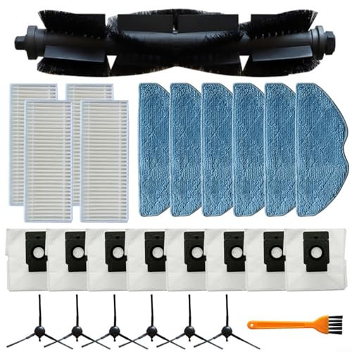 Kit d'entretien complet pour aspirateur robot EZVIZ RE4 Plus et RE5 Plus Brosses, filtres, lingettes (B)