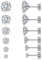 LAURITAMI 6 Stück Ohrstecker Set 3-8mm Zirkonia Eingelegt Ohrstecker Silber,20G Chirurgenstahl Medizinische Ohrstecker Knorpel Ohrringe für Damen und Herren Mehrfache Piercings Schmuck