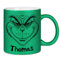 Kiddle-Design Grinch Tasse mit Namen Glitzer Grün Anti Weihnachten Weihnachtstasse Lustig Personalisiert Weihnachten Nikolaus Wichtelgeschenk