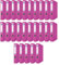 DONAU Master Ordner Schmal 25er Pack/DIN A4 / 5 cm / 25 Stück/Rosa/Kunststoffbezug PP/Carton Papier Schlitzordner Büroordner Aktenordner Ringordner/Grünen Punkt