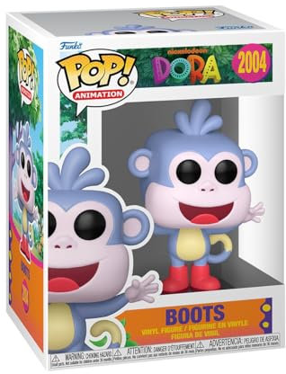Funko Pop! Animation: Dora The Explorer - Boots - Vinyl-Sammelfigur - Geschenkidee - Offizielle Handelswaren - Spielzeug Für Kinder und Erwachsene - TV Fans - Modellfigur Für Sammler und Display