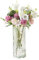 EylKoi Jarrón cilíndrico de cristal, floreros a granel, modernos jarrones acanalados para huracanes, recipiente redondo pequeño floral para centros de mesa, tulipanes, bodas, hogar, fiesta, oficina