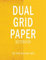 Dual Grid Paper Notebook: Yellow Grit Composition Notebook with Alternating 5 x 5 Inch Graph Ruled and Lined Pages