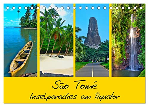 São Tomé - Inselparadies am Äquator (Tischkalender 2026 DIN A5 quer), CALVENDO Monatskalender: Unbekanntes Afrika mitten im Atlantik (CALVENDO Natur)