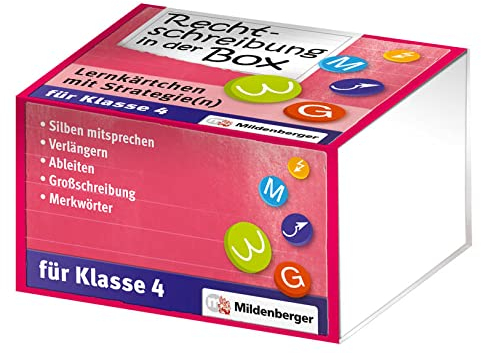 Rechtschreibung in der Box - Lernkärtchen mit Strategie(n) Klasse 4
