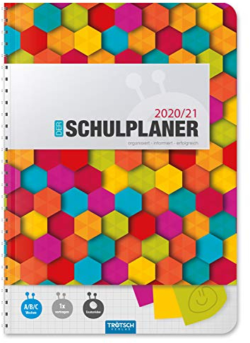 Trötsch Schulplaner Bunt 2020/2021: Wire-O-Bindung