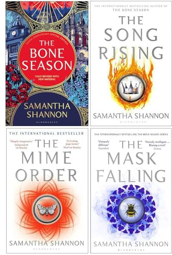 The Bone Season Series 4 Books Collection Set (The Bone Season, The Mime Order, The Song Rising & The Mask Falling)