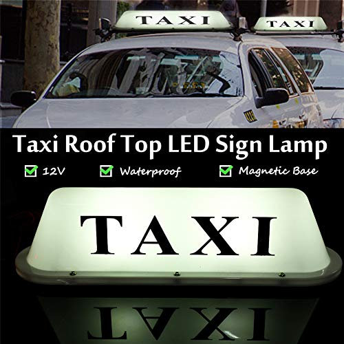 Taxi Cab Roof Top Illuminated Sign Topper Car 12V CarMagnetic Top Light waterproof