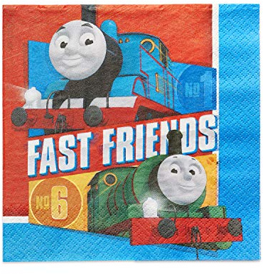 Amscan 511752 - Thomas & Friends Kids Birthday Party Luncheon Napkins - 16 Pack