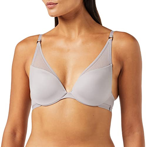 Sloggi Damen Push-Up BH S Symmetry WHU, Grau (Dust 3334), Gr. 70A