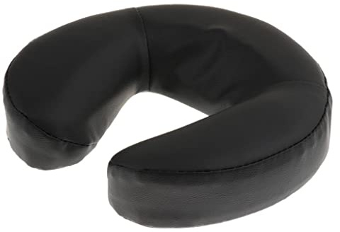 Perfeclan Massage Table Cradle Pillow insserts, PU Leather and Foam Inserted, for Beauty Salon Spa, Black