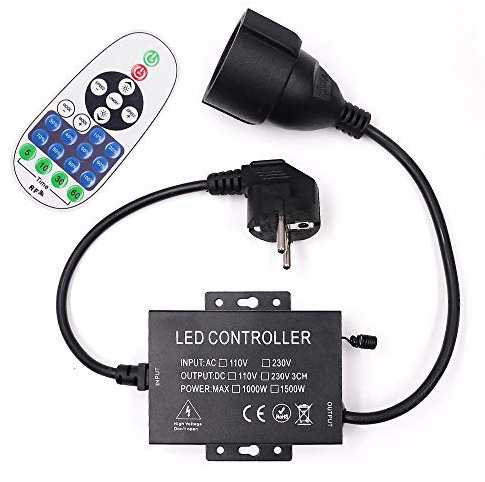 XUNATA Telecomando Dimmerabile e Ricevitore per Striscia Luminosa a LED 220 V/Corda/Fata, Trasmettitore controller Modello Generale