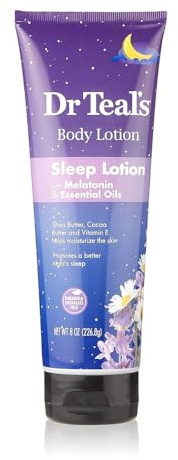 Dr. Teal S Sleep Lotion Sleep Lotion With Melatonin Essential Oils Promotes A Better Night s Sleep Shea Butter Cocoa Butter And Vitamin E, 240 ml für Frauen