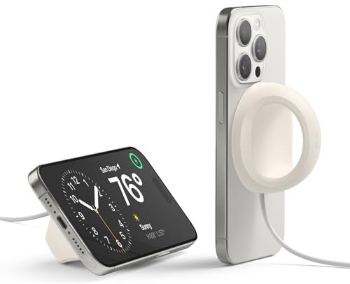 elago Griff Ständer Kompatibel mit MagSafe Ladegerät, Silikon Griff Ständer Kompatibel mit iPhone 17, 16, 15, 14, 13, 12 Serie [Ladekabel Nicht im Lieferumfang enthalten] (Taupe)