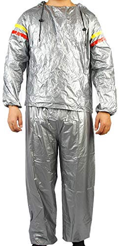 Perfect Flower Tuta da sauna con cappuccio, effetto sauna senza metalli pesanti e ftalati, perdita di perdita di sudorazione, dimagrante, anti rip fitness