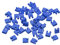 sourcing map 50 Stück 2,54 mm Standard-Pin-Header Jumper Cap Kurzschluss Anschlusskappe Mini Micro Jumper Bridge Stecker Blau
