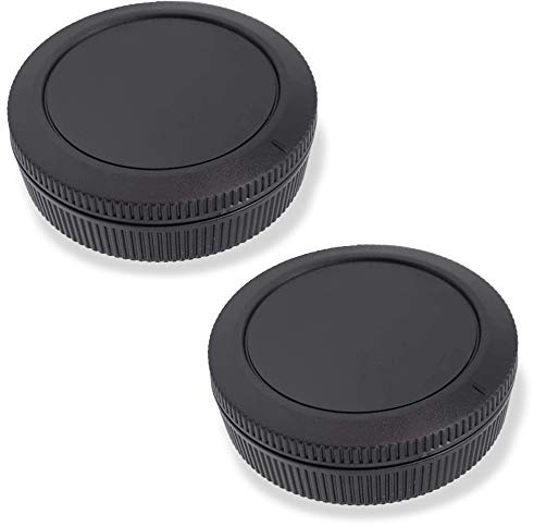 Body Cap & Rear Lens Cap Cover for Canon EOS R1 R3 R10 R8 R7 R6II R6 R5II R5 R RP Camera and more with RF Mount, Lens Accessories for Canon r1 r3 r10 r8 r7 r6 r5-2Packs