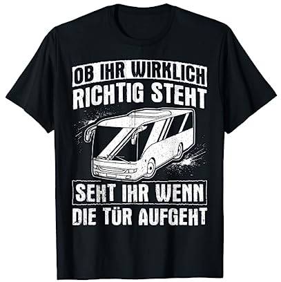 Busfahrer Fahrgast Geschenk Kollektion - Lustiges T-Shirt mit Cartoon-Motiv für Frauen und Männer - Schwarz, S