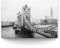 Wandbild London Tower Bridge s/w - 90cm x 60cm Leinwand auf Fertigrahmen + Aufhänger