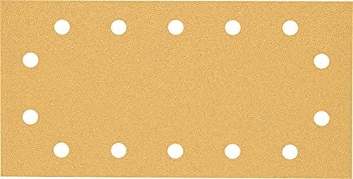 Bosch 10x EXPERT C470 Sandpaper (for Paint on wood, Hardwood, Ø 115x230 mm, Grit 80, Professional Accessory Orbital Sander)