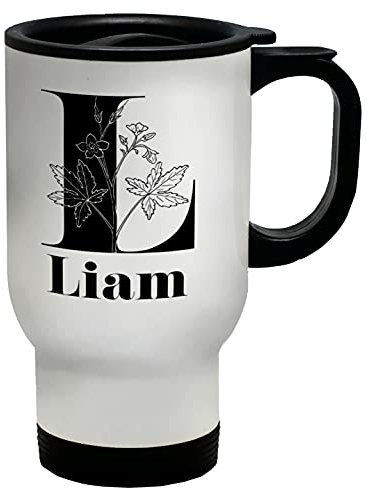 Shopagift Personalised Alphabet - L Travel Mug Cup